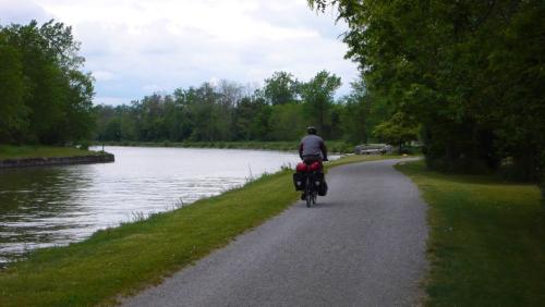 Der Radweg entlang des Erie Canal